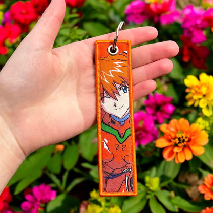 Red & Blue Angels Embroidered Keychain