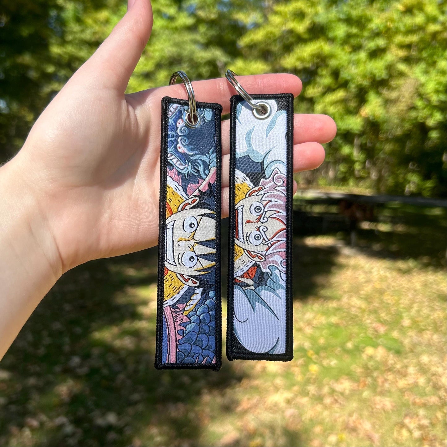 Energetic Adventurer Embroidered Keychain