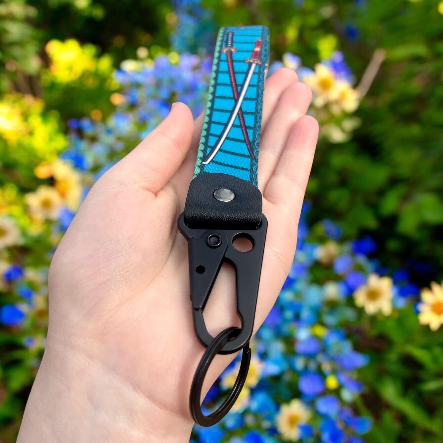 One-Eyed Swordsman Keychain Strap