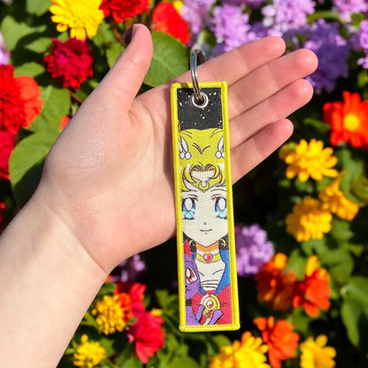 Lunar Heroine Embroidered Keychain