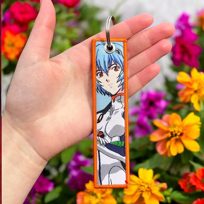 Red & Blue Angels Embroidered Keychain