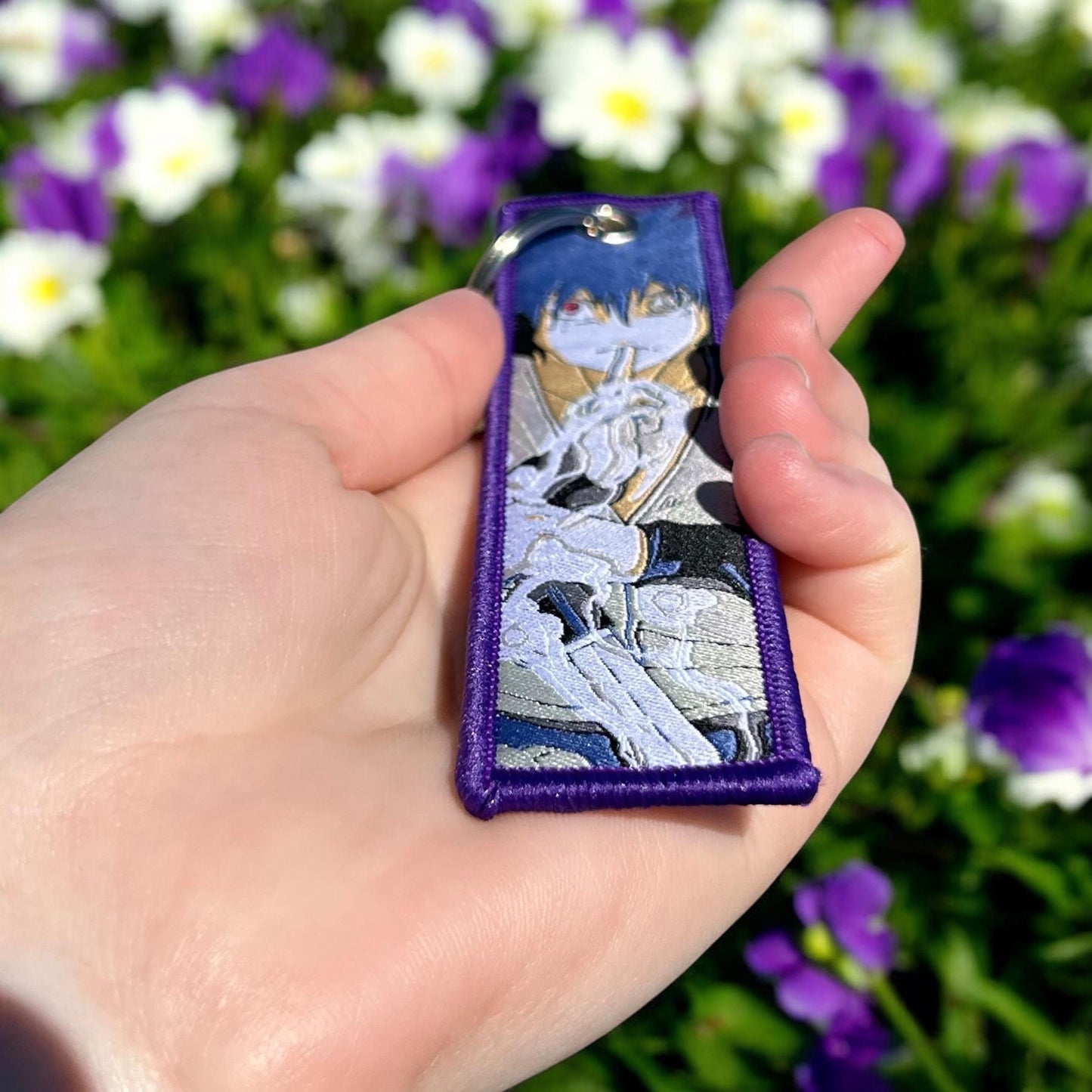 Cursed Eye Fighter Embroidered Keychain