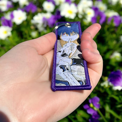 Cursed Eye Fighter Embroidered Keychain