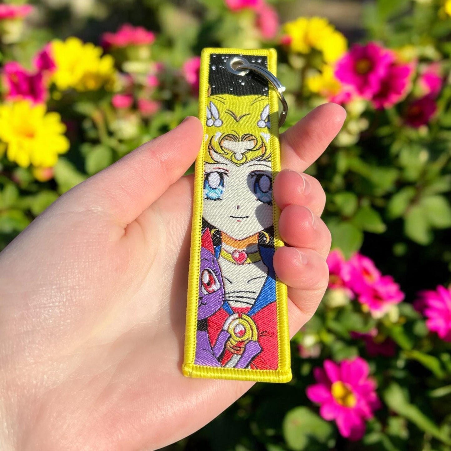 Lunar Heroine Embroidered Keychain