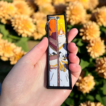 Mischievous Half Demon Embroidered Keychain