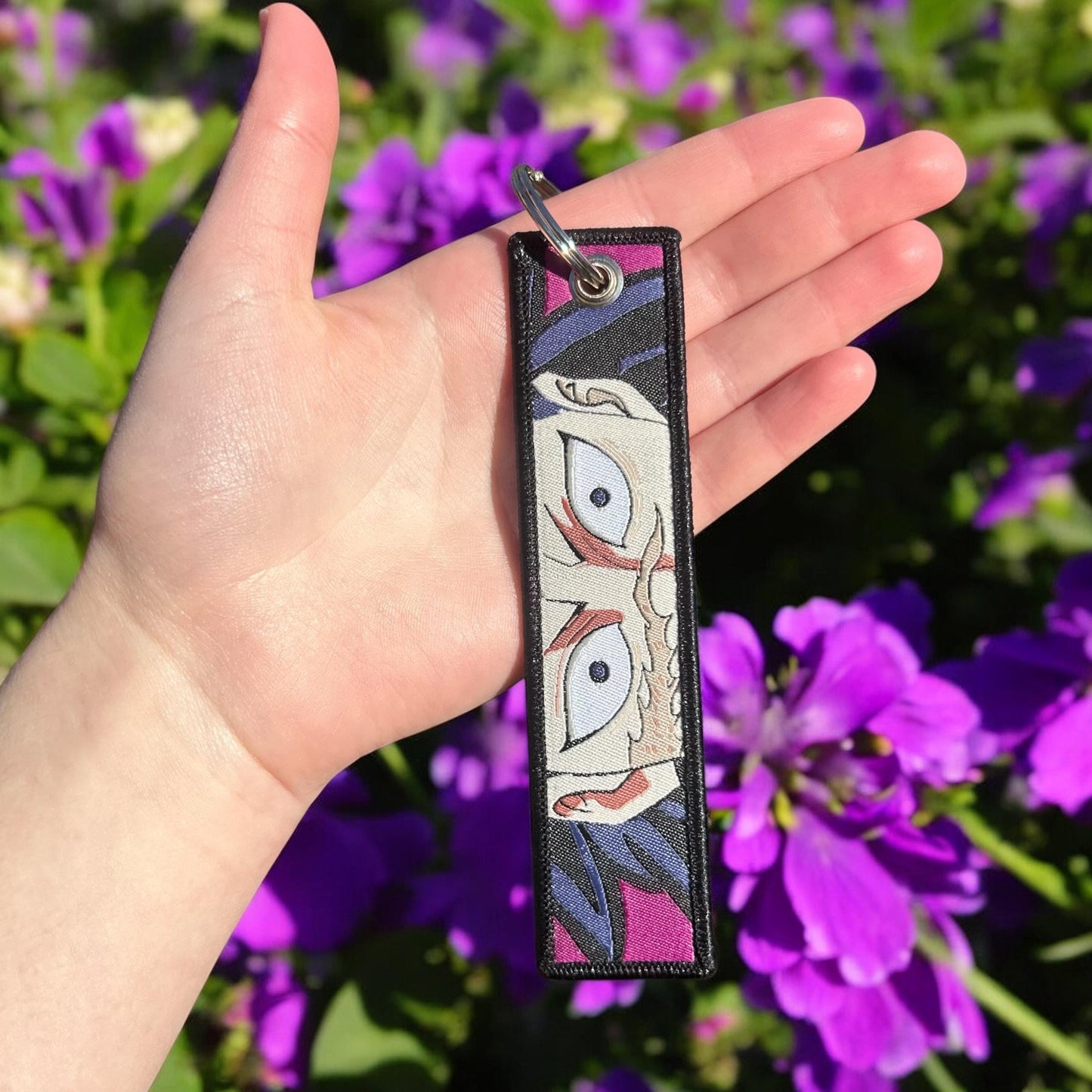 Scarred Fighter Embroidered Keychain