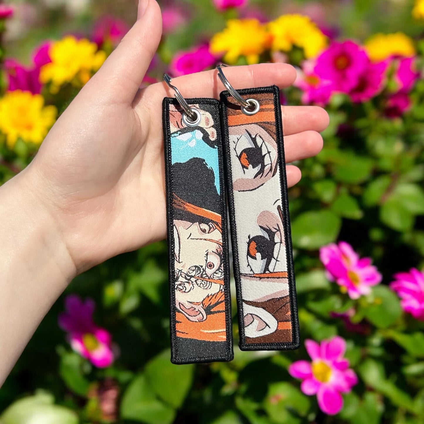 Cursed Energy Trio Embroidered Keychain Bundle