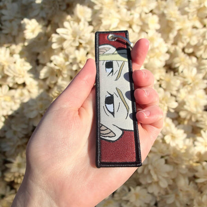 Dragon Tattoo Fighter Embroidered Keychain