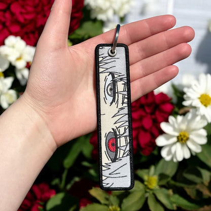 Masked Ghoul Embroidered Keychain