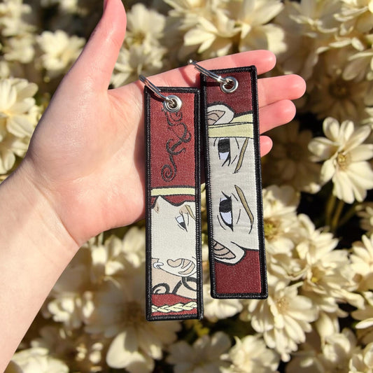 Dragon Tattoo Fighter Embroidered Keychain