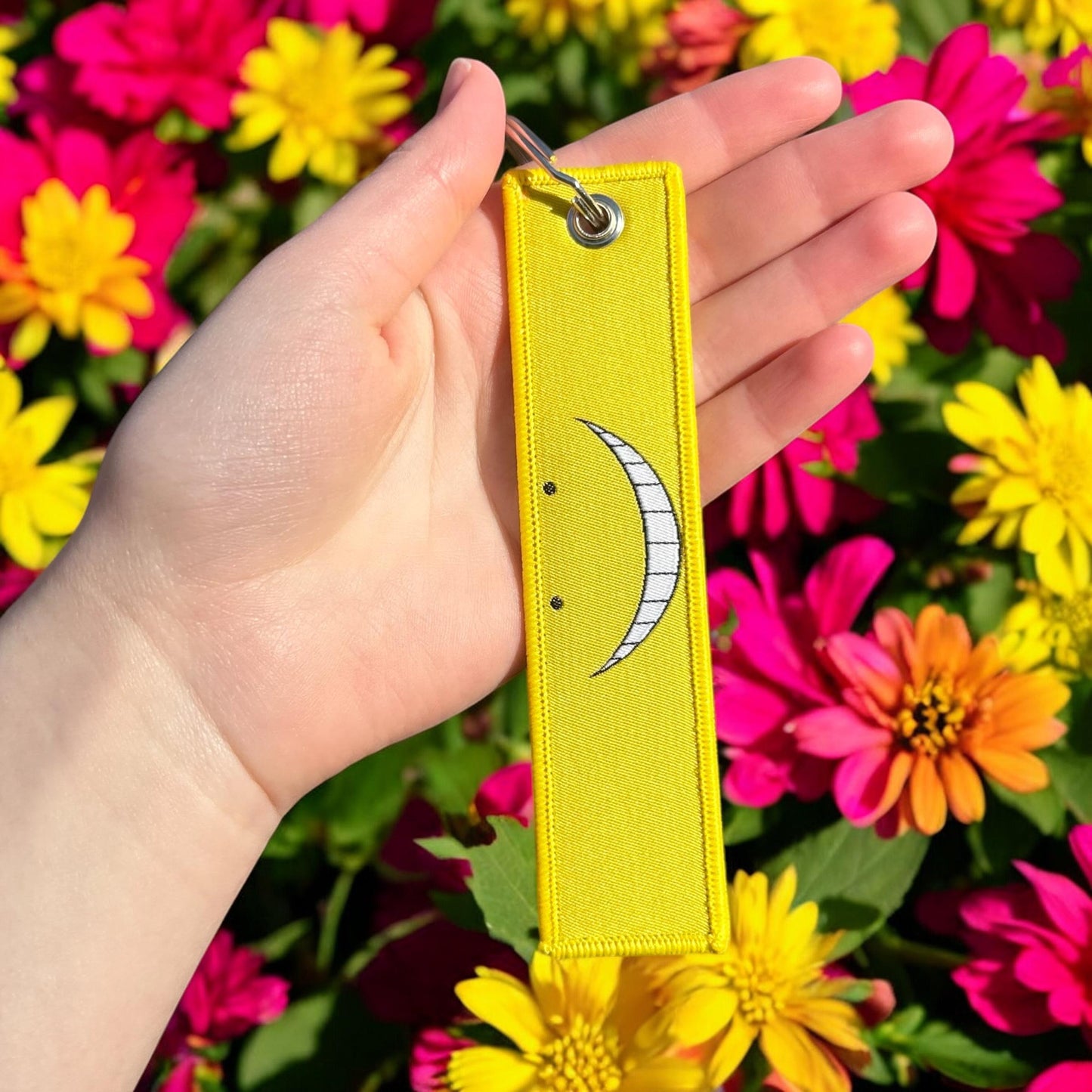 Mischievous Mentor Embroidered Keychain