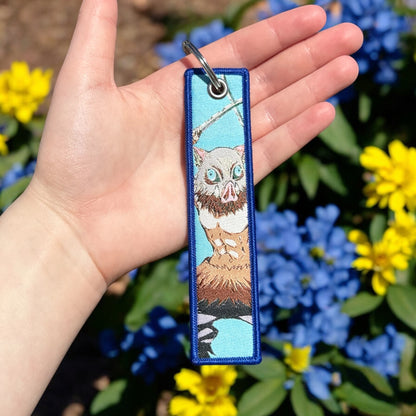 Wild Heart Embroidered Keychain