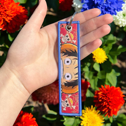 Mischievous Pirate Embroidered Keychain