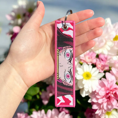 Gentle Fury Embroidered Keychain