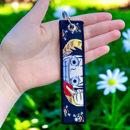 Golden Spirit Embroidered Keychain