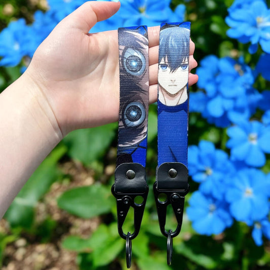 Blue Striker Keychain Strap