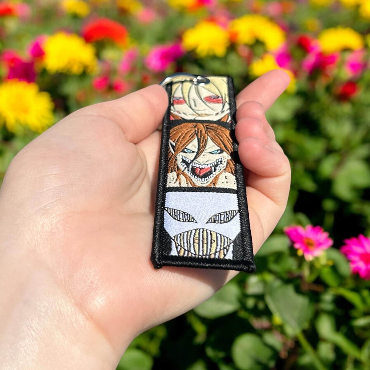 Ancient Powers Embroidered Keychain