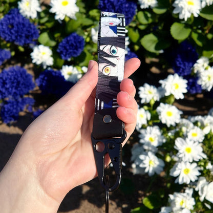 Serpent Swordsman Keychain Strap