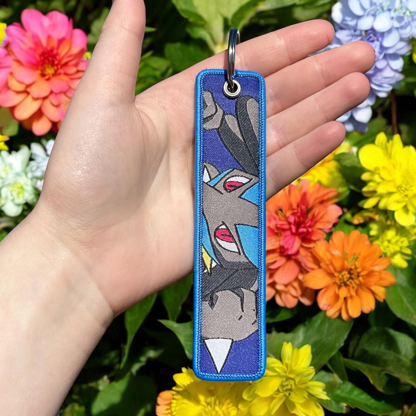 Aura Guardian Embroidered Keychain