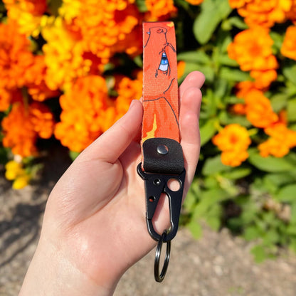 Fire Dragon Keychain Strap