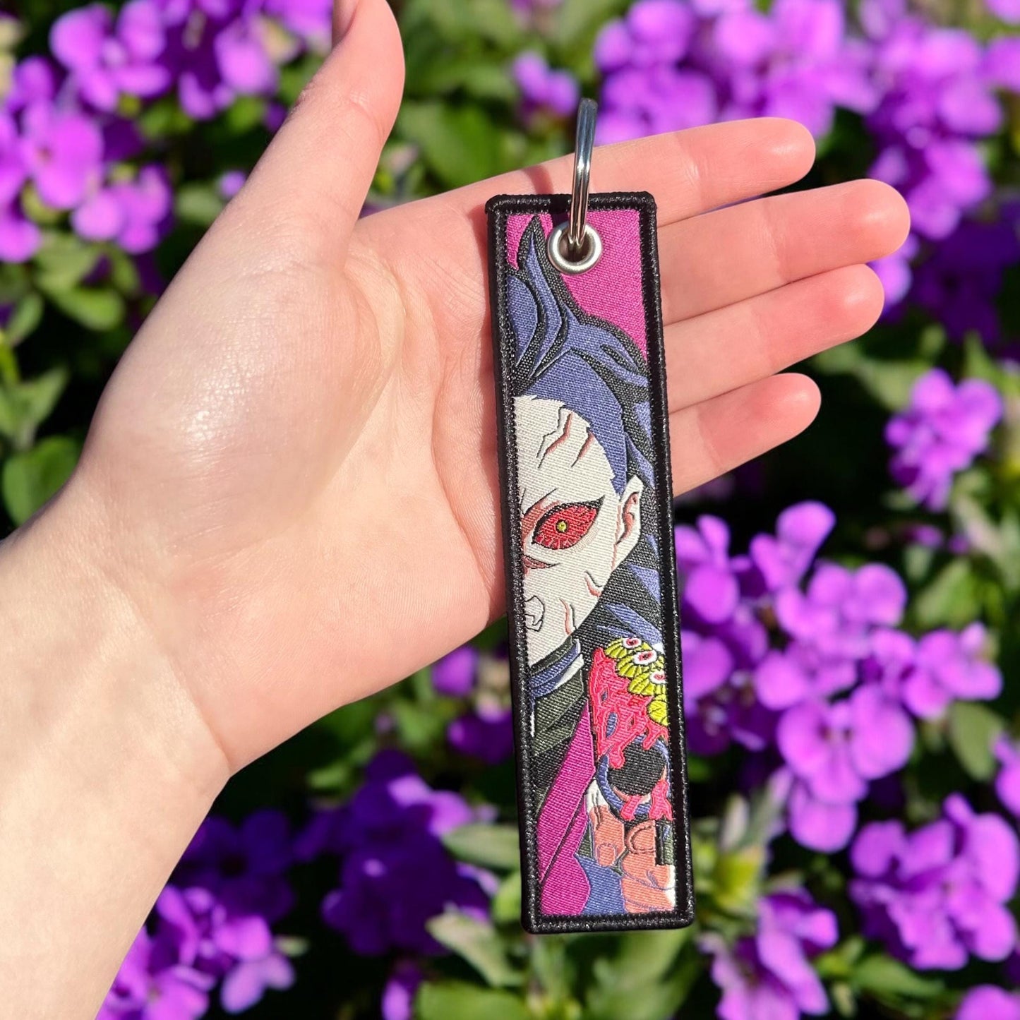 Scarred Fighter Embroidered Keychain