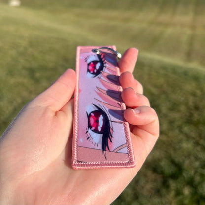 Playful Model Girl Keychain