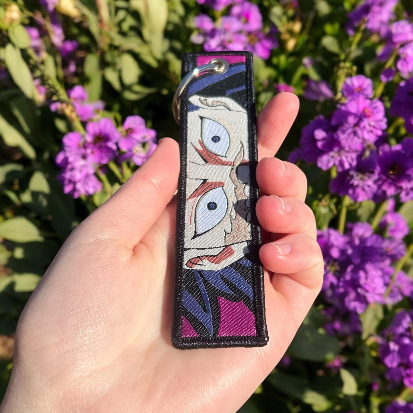 Scarred Fighter Embroidered Keychain