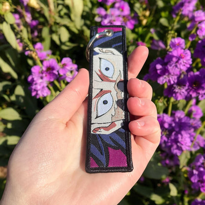 Scarred Fighter Embroidered Keychain