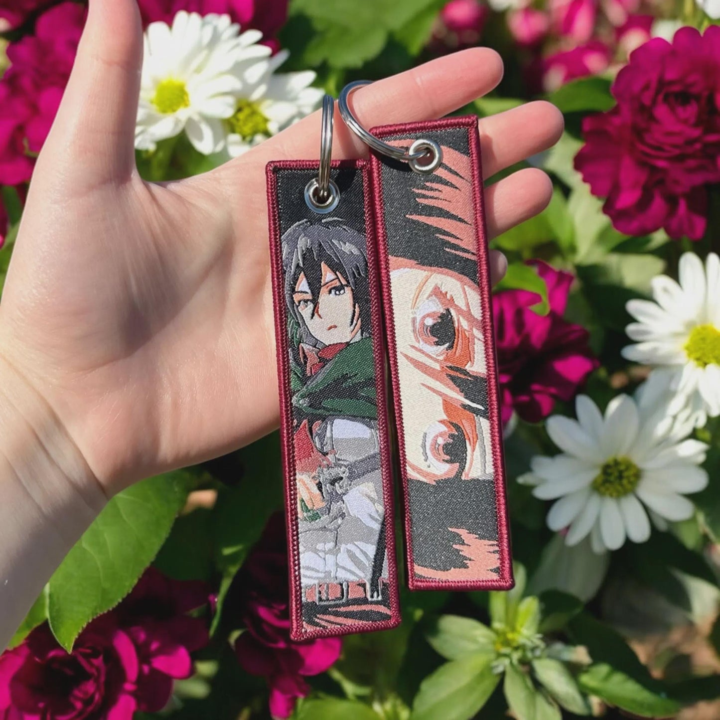 Loyal Protector Embroidered Keychain & Keychain Strap Bundle