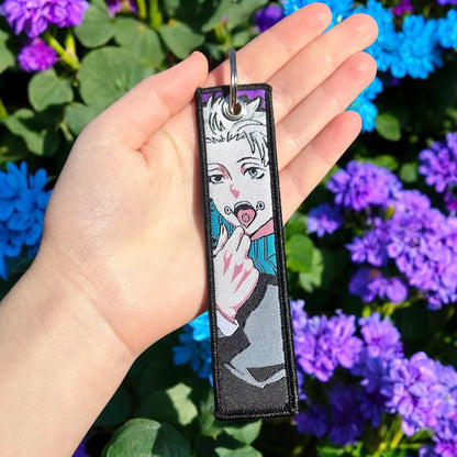 Cursed Speech Sorcerer Embroidered Keychain