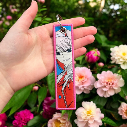 Playful Pilot Embroidered Keychain