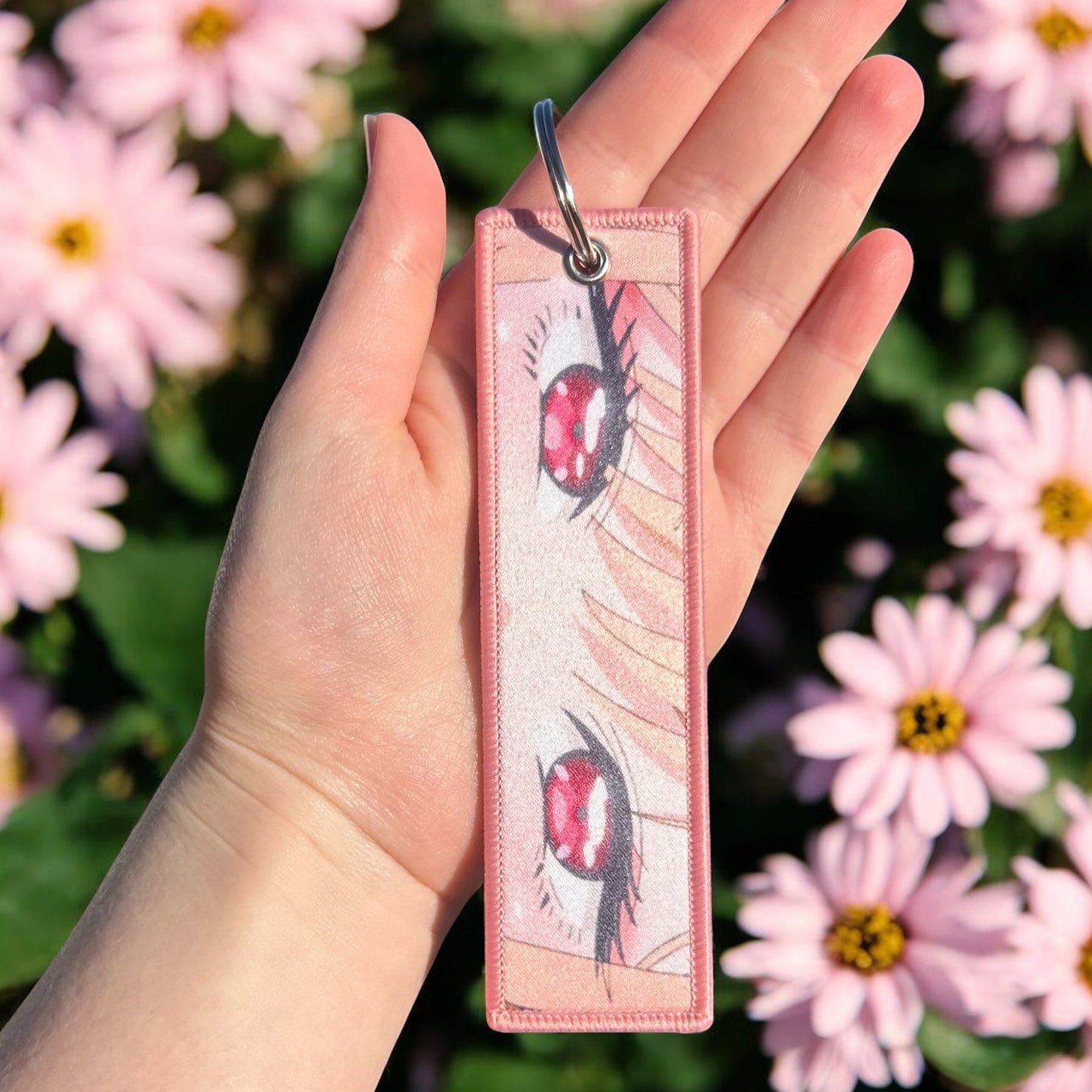 Playful Model Girl Keychain