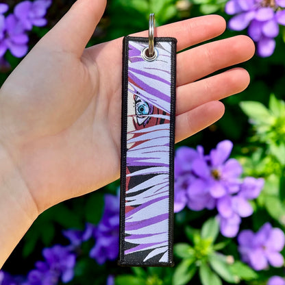 Blindfolded Hero Embroidered Keychain