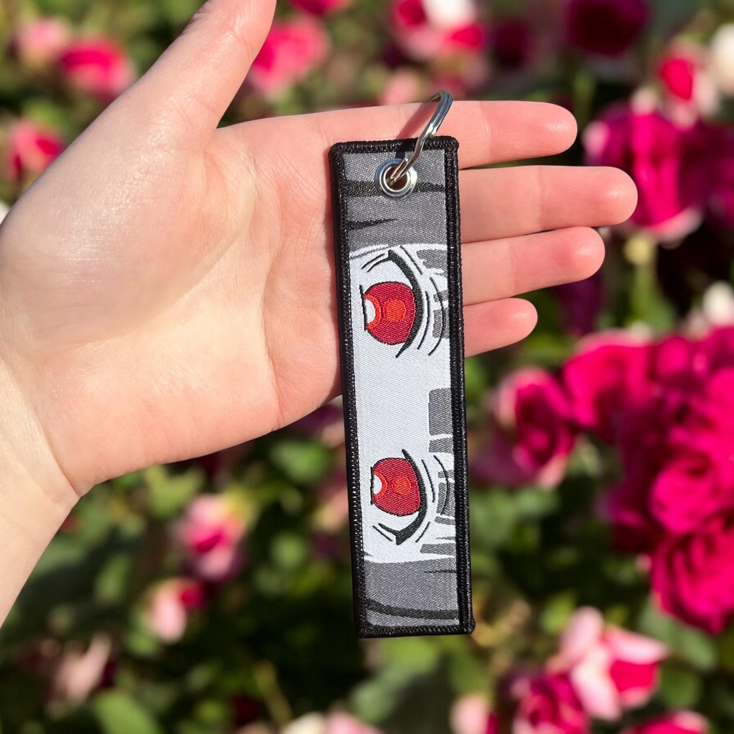 High-Stakes Queen Embroidered Keychain