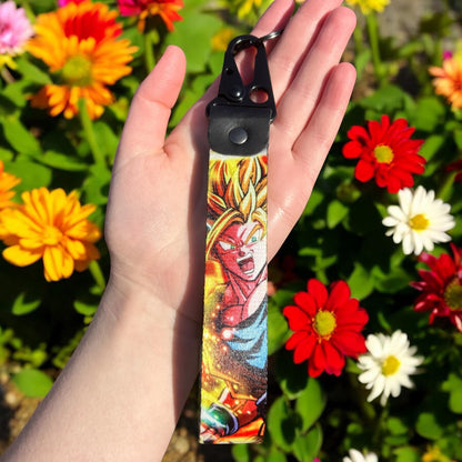 Yellow Hair Fighters Keychain Strap