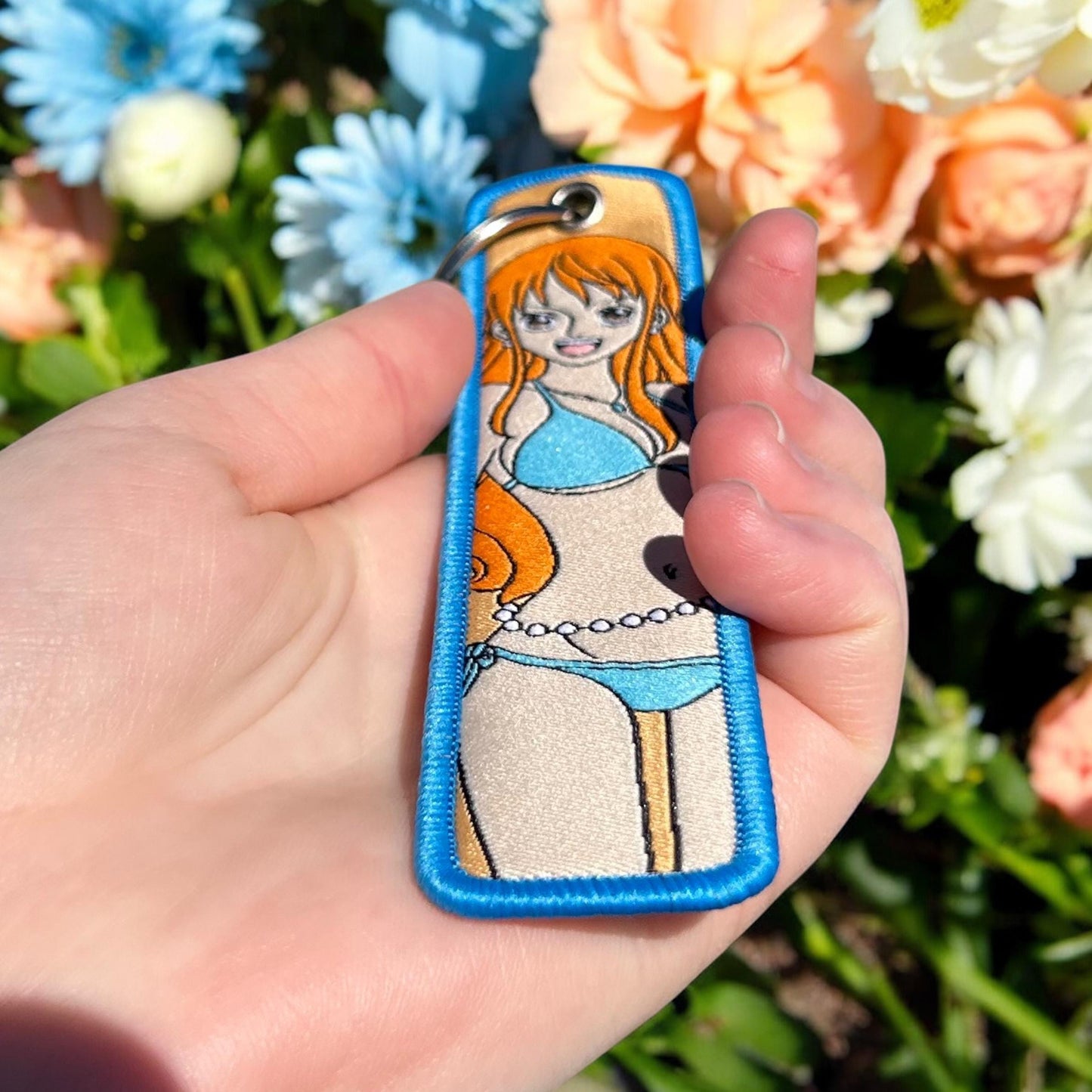 Map Maker Embroidered Keychain