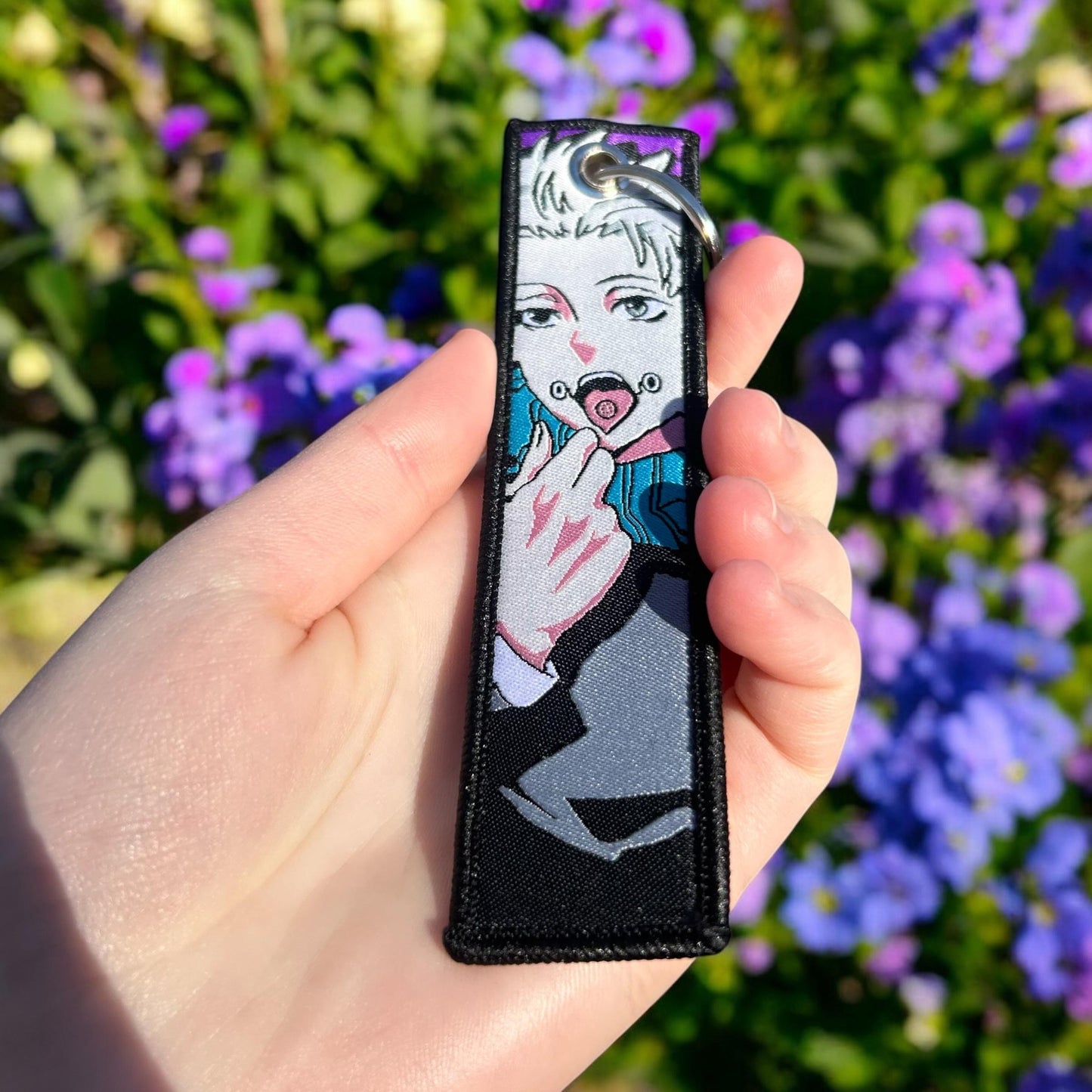 Cursed Speech Sorcerer Embroidered Keychain