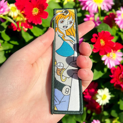 Stylish Explorer Embroidered Keychain