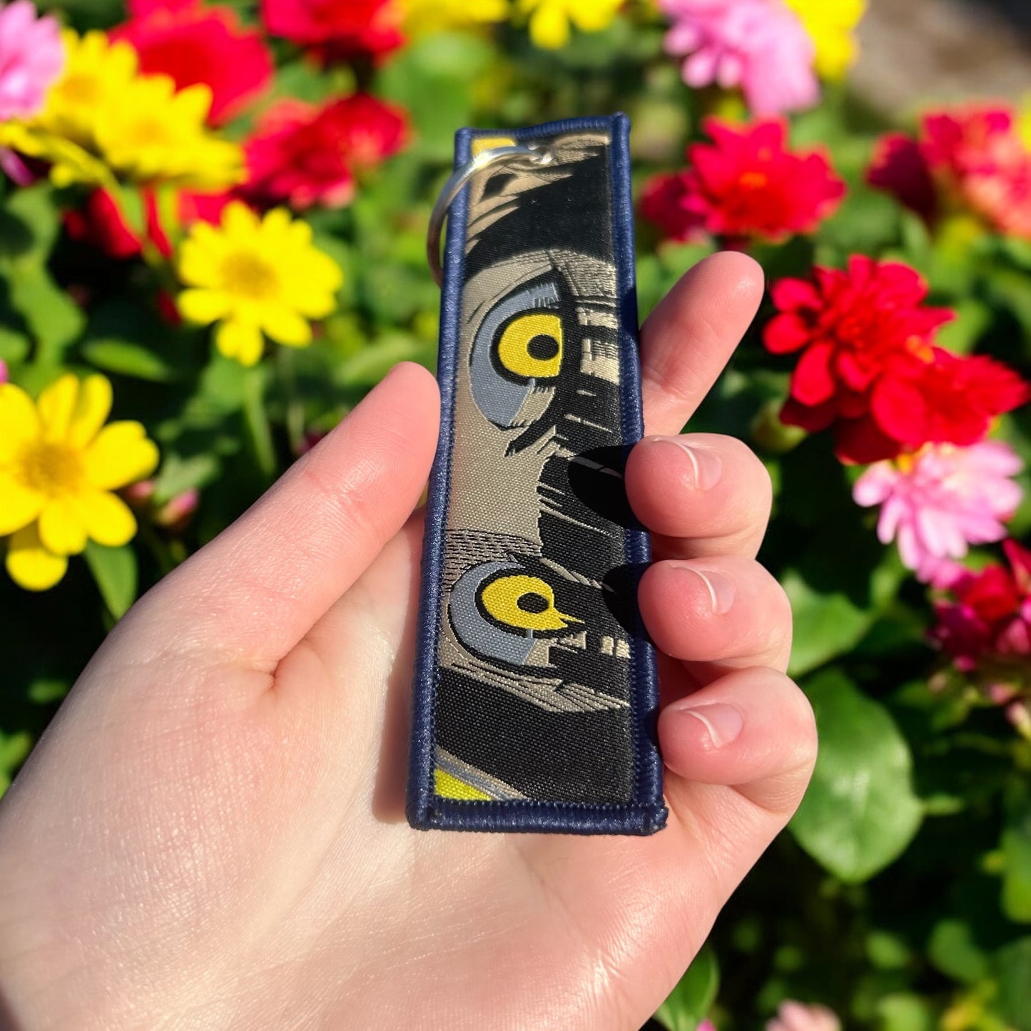 Golden Stray Embroidered Keychain