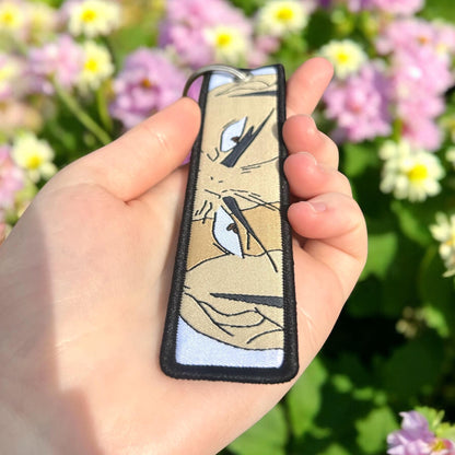 Muscular Sorcerer Embroidered Keychain