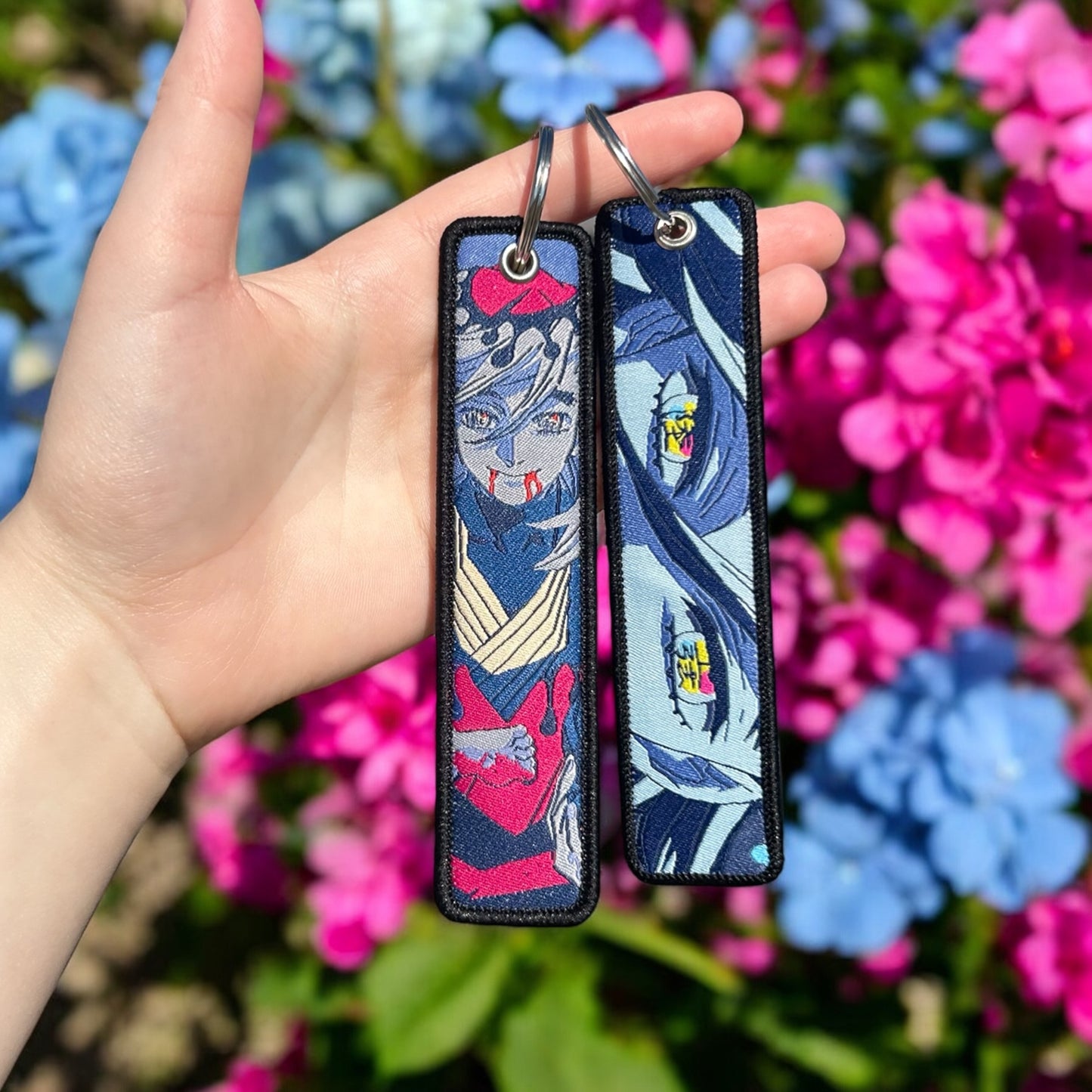 Smile of Hunger Embroidered Keychain