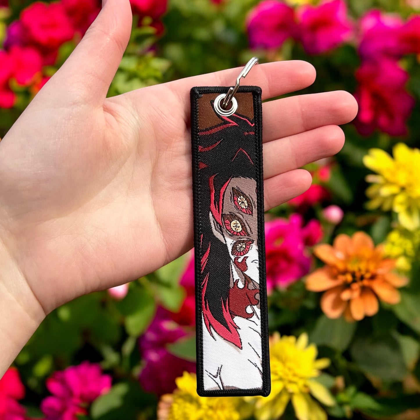 Six-Eyed Swordsman Embroidered Keychain