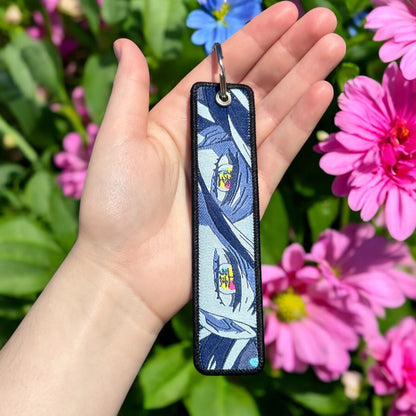 Smile of Hunger Embroidered Keychain