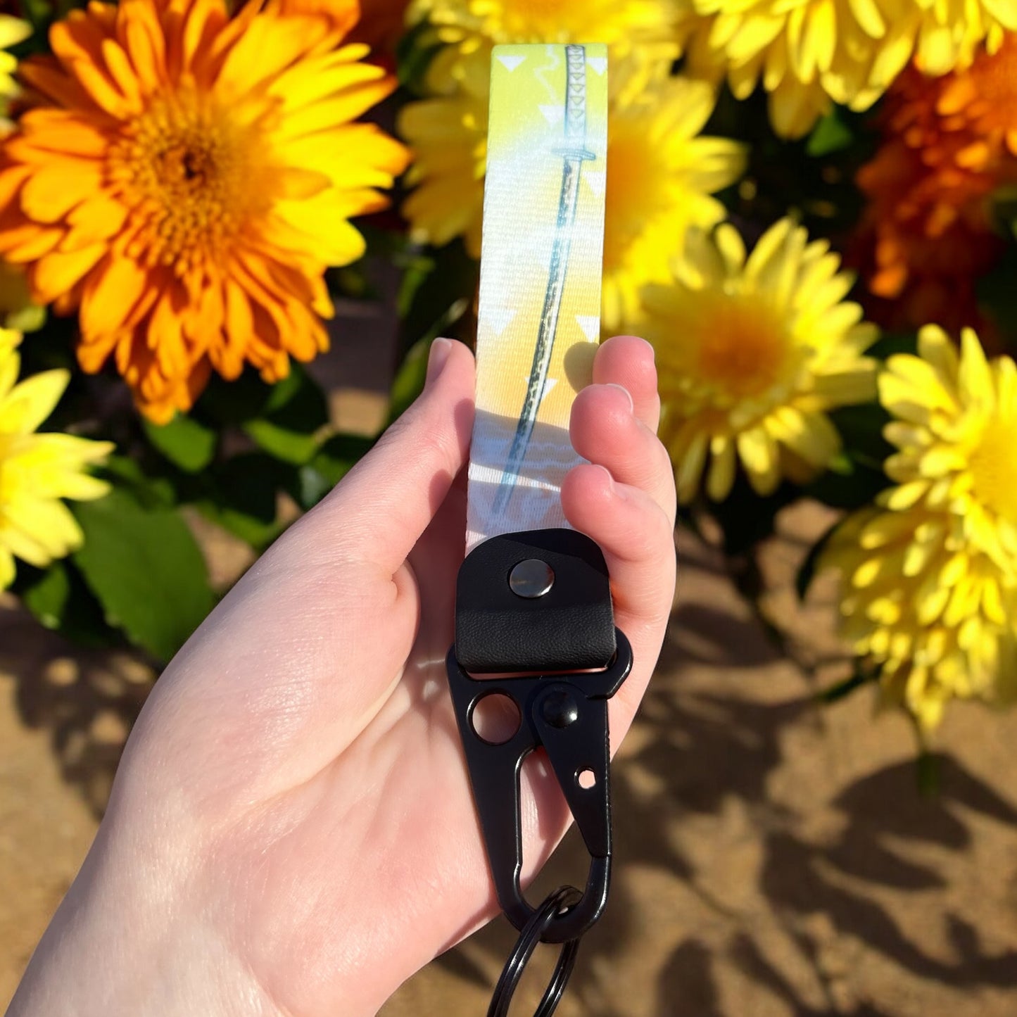 Golden Bolt Keychain Strap