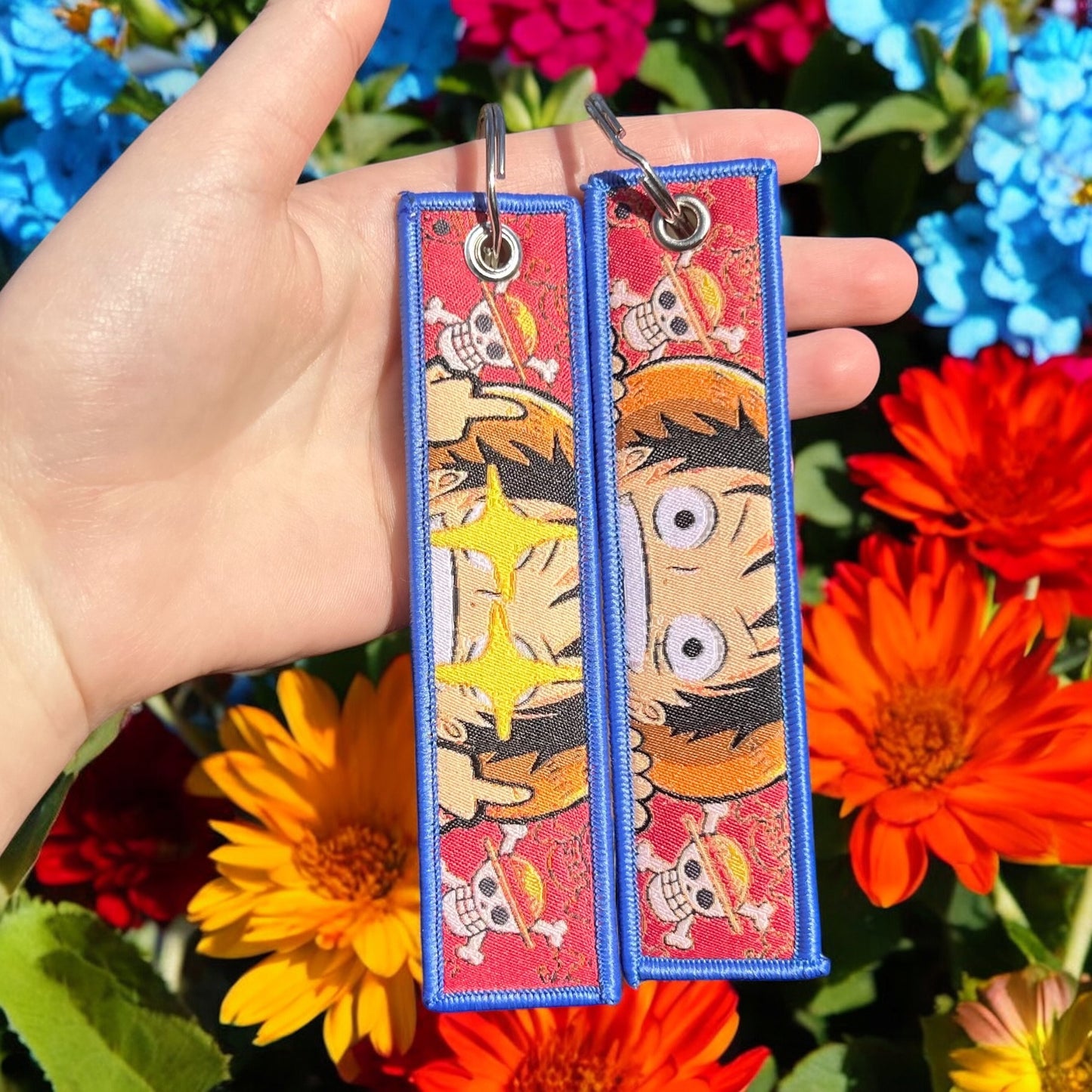 Mischievous Pirate Embroidered Keychain