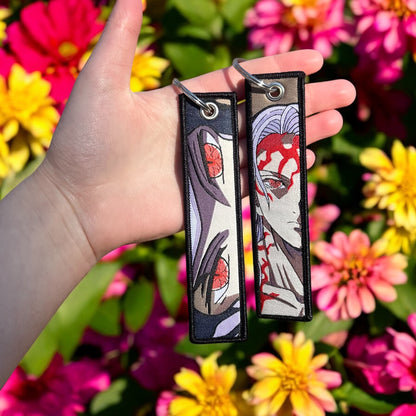 Midnight Moonwalker Embroidered Keychain