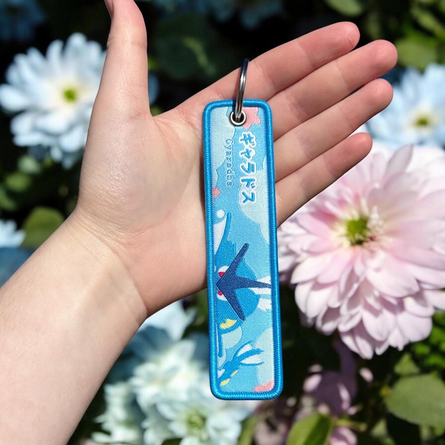 Sea Serpent Embroidered Keychain