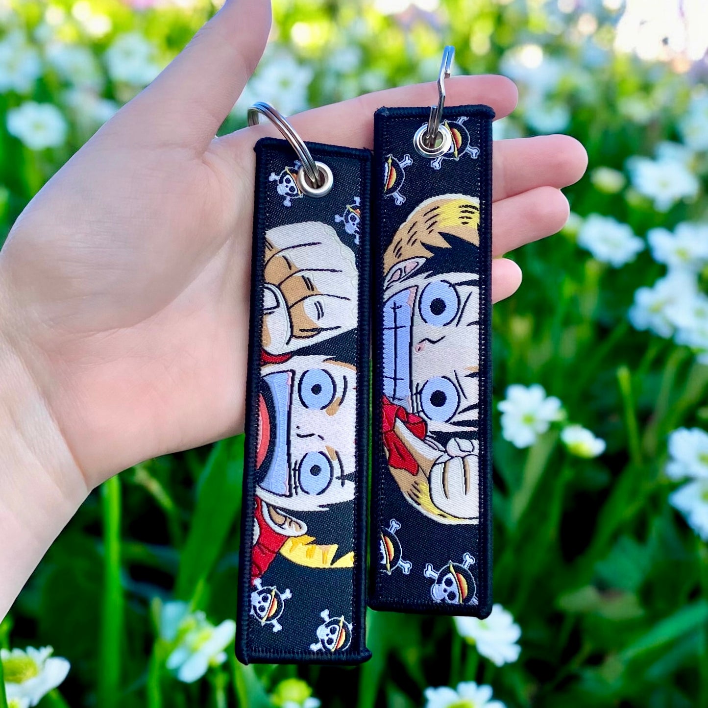 Golden Spirit Embroidered Keychain