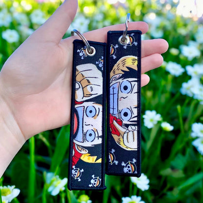 Golden Spirit Embroidered Keychain