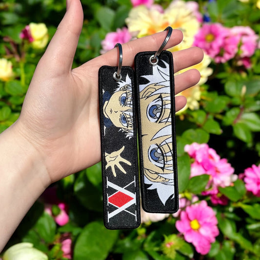 Silent Spark Embroidered Keychain